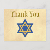 Gold und Blue Star von David Danke Postkarte (Vorderseite)