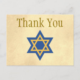 Gold und Blue Star von David Danke Postkarte