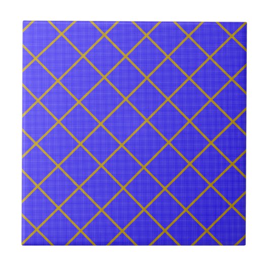 Gold und Blue Tile Fliese (Vorderseite)