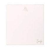 Gold und Blush Damen- Notizblock (Vorderseite)
