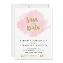 Gold und Blush Save the Date