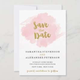 Gold und Blush Save the Date