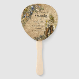 Gold- und Brass-Steampunk-Skulpturen aus goldenem  Fächer