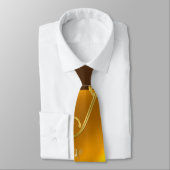 Gold und Braun Farbe Neck Tie Krawatte (Gebunden)