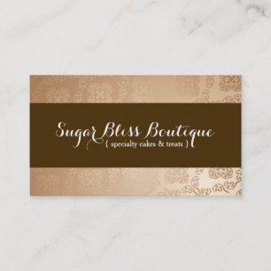 Gold- und Braunbäckerei-Visitenkarte Visitenkarte