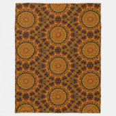 Gold- und Brauner Fleece-Decke Fleecedecke (Vorderseite)