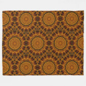 Gold- und Brauner Fleece-Decke Fleecedecke (Vorderseite (Horizontal))