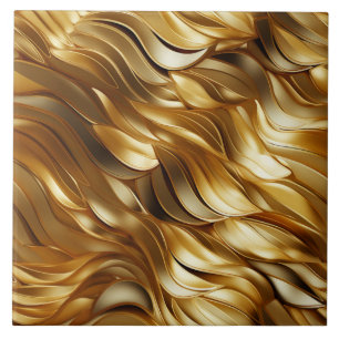 Gold- und Bronze-Fließband-Illustration Fliese