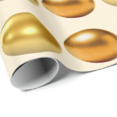 Gold- und Bronze-Ostereier Geschenkpapier (Rolleneckpunkt)