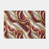 Gold- und Burgund-Marmorfluss Fußmatte