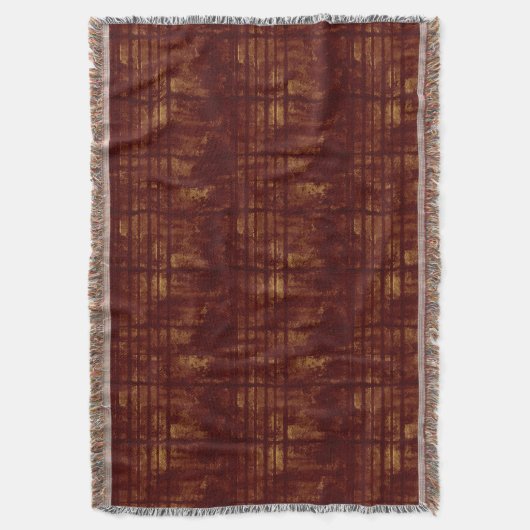 Gold-und BurgundersGrungy Linien und spritzt Decke (Vorderseite Vertikal)