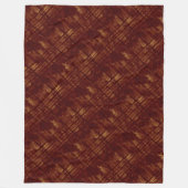 Gold-und BurgundersGrungy Linien und spritzt Fleecedecke (Vorderseite)