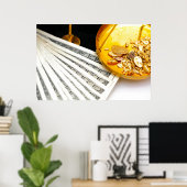 Gold und Cash Poster (Heimbüro)