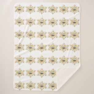 Gold und Chrome Sherpa Blanket Sherpadecke