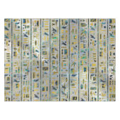 Gold- und der Ohrschneckeägyptische Hieroglyphen Tischdecke (Vorderseite (Horizontal))