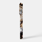 Gold- und Diamantwellenmuster iPhone Hülle (Linke Seite)