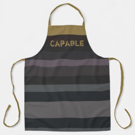 Gold und Dunkelgrau Schürze