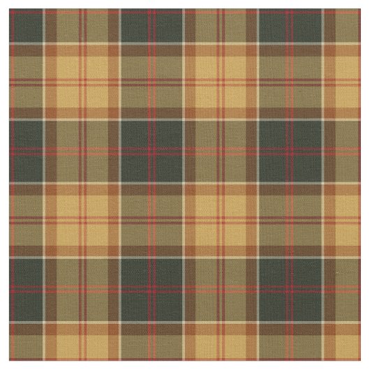 Gold und dunkelgrünes rustikales kariertes stoff (Nahaufnahme)