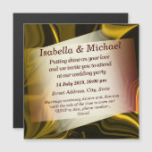 Gold- und Dunkelkurven oder gelbliche metallische  Magneteinladung (Vorne/Hinten)