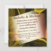 Gold- und Dunkelkurven oder gelbliche metallische  Magneteinladung (Vorderseite)