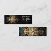 Gold und Edelsteine Mini Visitenkarte (Vorne/Hinten)