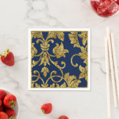 Gold- und FarbDamaskus Serviette (Beispiel)