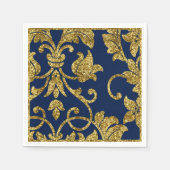 Gold- und FarbDamaskus Serviette (Vorderseite)