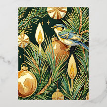 Gold und Flame Botanischer Wintergarten Weihnachte