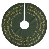 Gold und Frankincense und Myrrh Polyester Weihnachtsbaumdecke (Vorderseite)