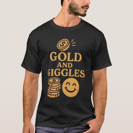 Gold und Gläser T-Shirt (Vorderseite)