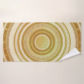 Gold- und Glitter-Mandala Badehandtuch (Badehandtuch)