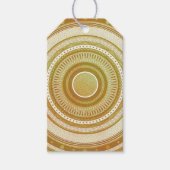 Gold- und Glitter-Mandala Geschenkanhänger (Vorderseite)