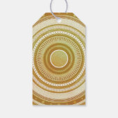 Gold- und Glitter-Mandala Geschenkanhänger (Rückseite)