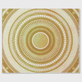 Gold- und Glitter-Mandala Geschenkpapier (Flach)