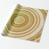 Gold- und Glitter-Mandala Geschenkpapier (Ungerollt)