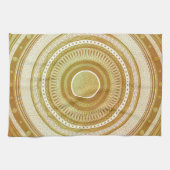 Gold- und Glitter-Mandala Geschirrtuch (Horizontal)