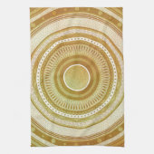 Gold- und Glitter-Mandala Geschirrtuch (Vertikal)