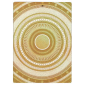 Gold- und Glitter-Mandala Klemmbrett (Rückseite)
