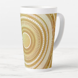 Gold- und Glitter-Mandala Milchtasse