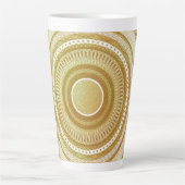 Gold- und Glitter-Mandala Milchtasse (Vorderseite)