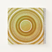 Gold- und Glitter-Mandala Notizblock (Rückseite)