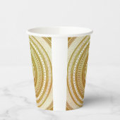 Gold- und Glitter-Mandala Pappbecher (Links)