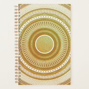 Gold- und Glitter-Mandala Planer