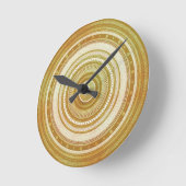 Gold- und Glitter-Mandala Runde Wanduhr (Winkel)