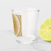 Gold- und Glitter-Mandala Schnapsglas (Rechts)