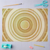 Gold- und Glitter-Mandala Seidenpapier (Basteln)