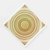 Gold- und Glitter-Mandala Serviette (Ecke)