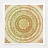 Gold- und Glitter-Mandala Serviette (Vorderseite)
