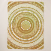 Gold- und Glitter-Mandala Sherpadecke (Vorderseite)