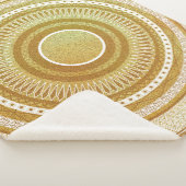 Gold- und Glitter-Mandala Sherpadecke (3/4)